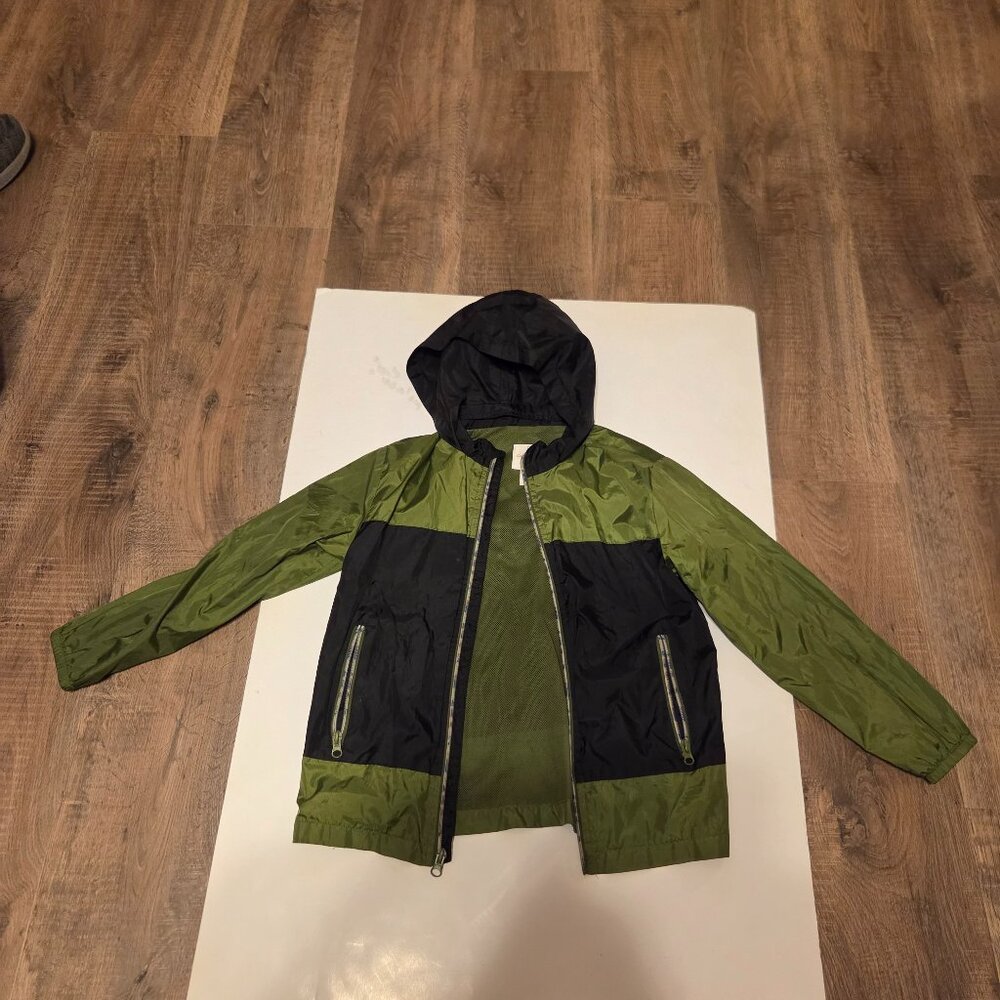 Cat & Jack Colorblock Windbreaker Unisex Jacket with Hood - Size 6/7
